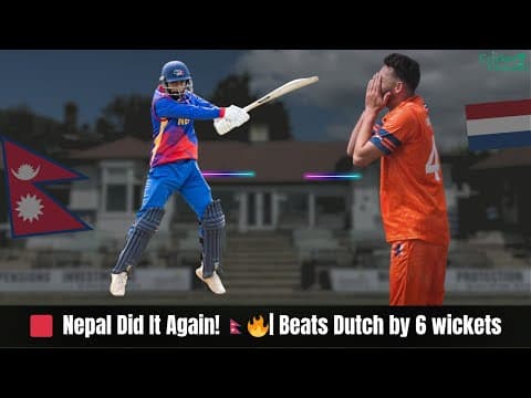 Nepal vs Netherlands | Post Match Analysis | Nepal’s Historic Win in Last Over | Match 5