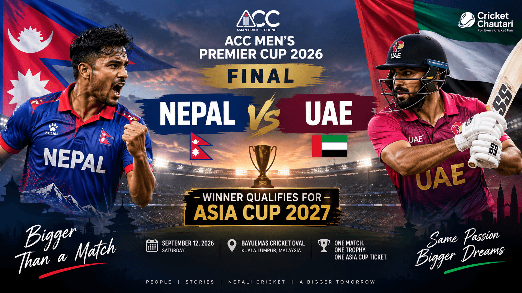 Nepal vs UAE Final: More Than a Trophy, a Ticket to the 2027 Asia Cup