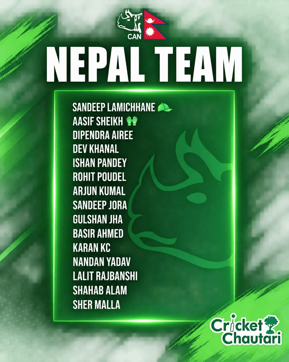 Nepal Announce Squad for Upcoming Oman Clash